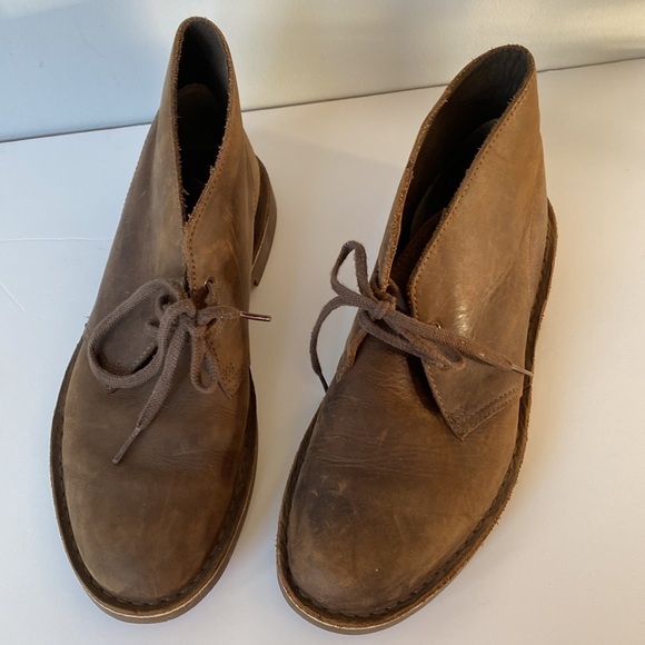 CLARKS classic men’s leather Desert Boots - Picture 4 of 11
